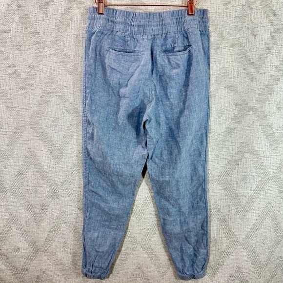 Athleta blue Cabo Linen joggers size 4 - Picture 7 of 7